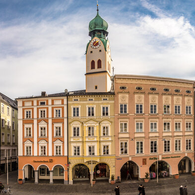 Berühmte Fassaden in der Rosenheimer Altstadt